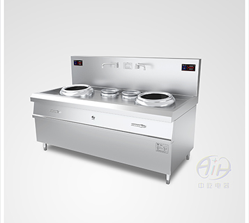 电磁双头双尾炒灶