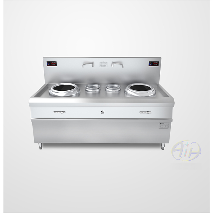 电磁双头双尾炒灶